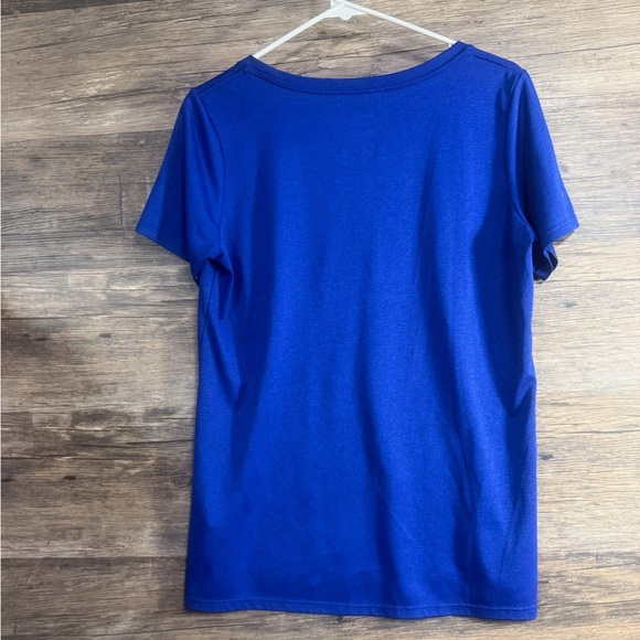 Nike Women's Deep Blue Dri-Fit Short Sleeve Tee - Picture 4 of 6